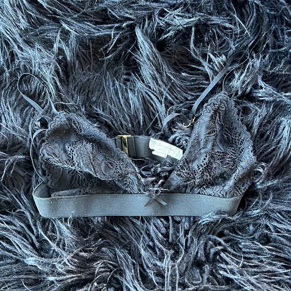 For Love & Lemons Skivvies Black Bralette XS / S